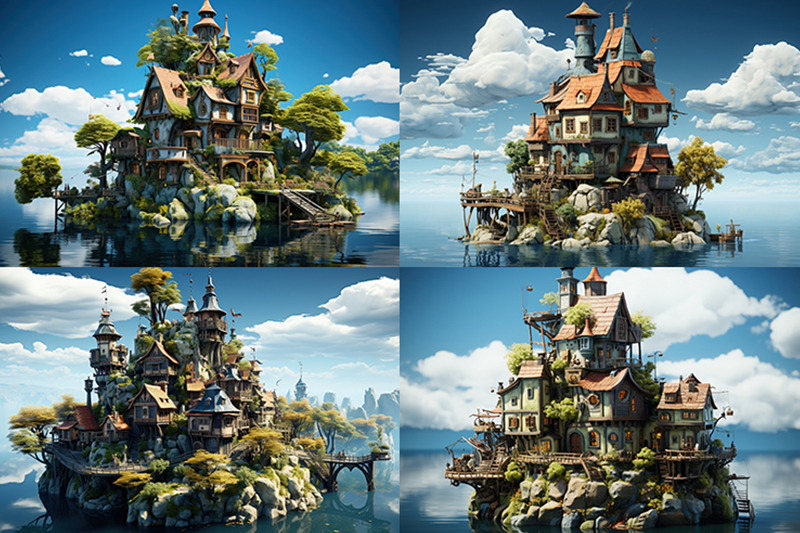 there-is-a-small-island-with-a-house-on-top-of-it