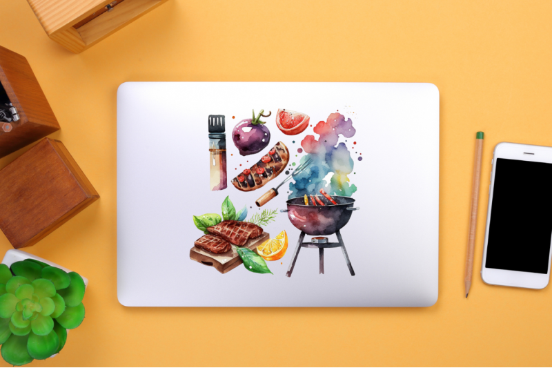 watercolor-bbq-clipart-bundle