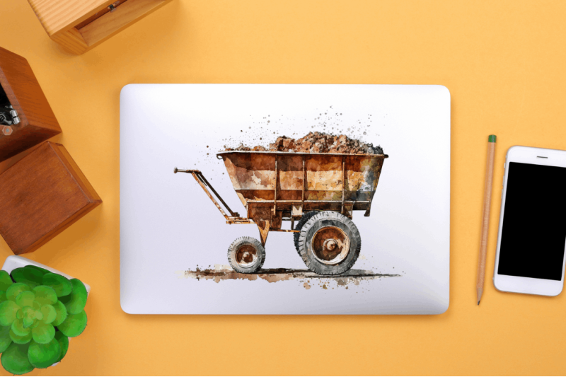 watercolor-mining-cart-clipart-bundle