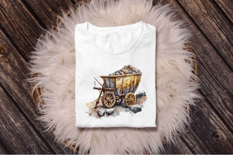 watercolor-mining-cart-clipart-bundle