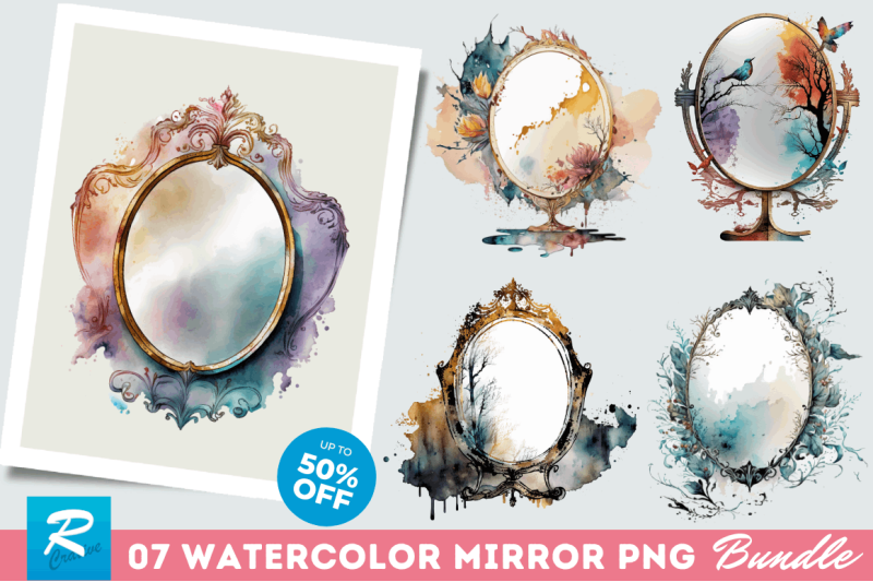 watercolor-mirror-clipart-bundle