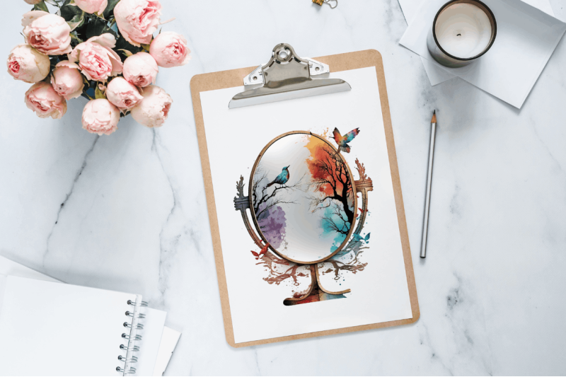 watercolor-mirror-clipart-bundle