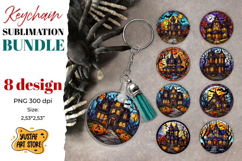 halloween-stained-glass-keychain-sublimation-bundle