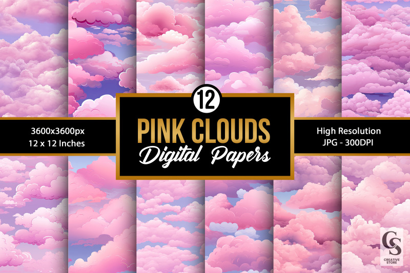 pink-dreamy-clouds-pattern-digital-papers