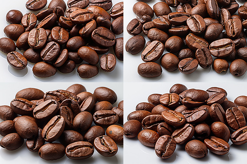 coffee-beans-on-a-white-background