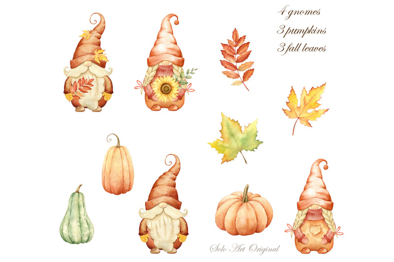fall-gnomes-thanksgiving-day-pumpkins-sunflowers-leaves