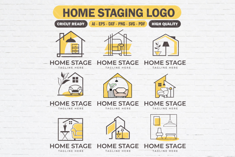 home-staging-logo-clipart-bundle