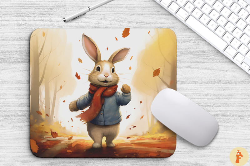 happy-rabbit-walking-in-autumn-forest