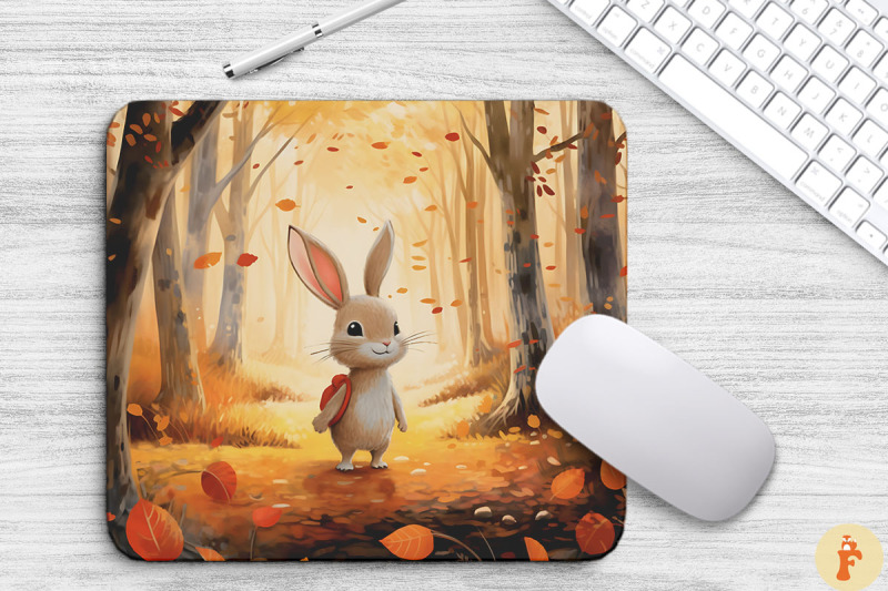 super-cute-rabbit-in-autumn-mouse-pad