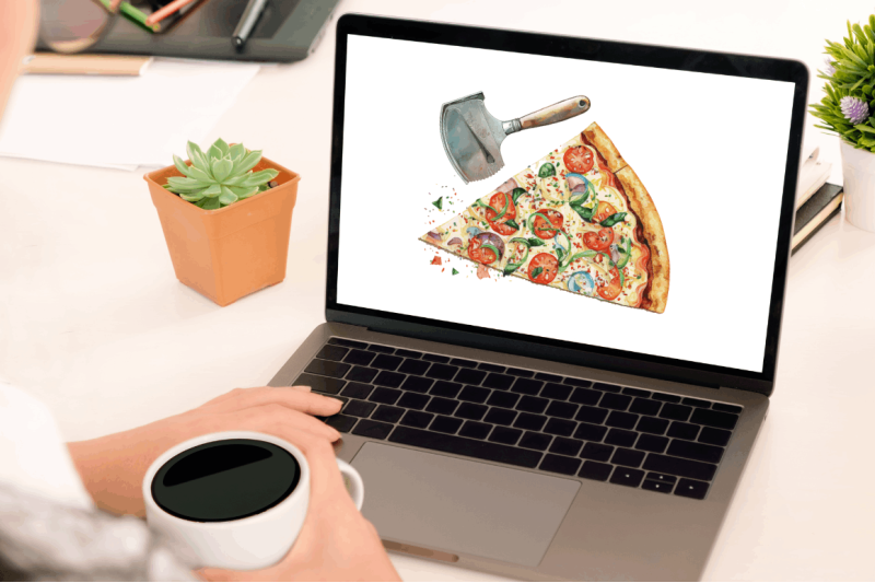 watercolor-pizza-cutter-clipart-bundle