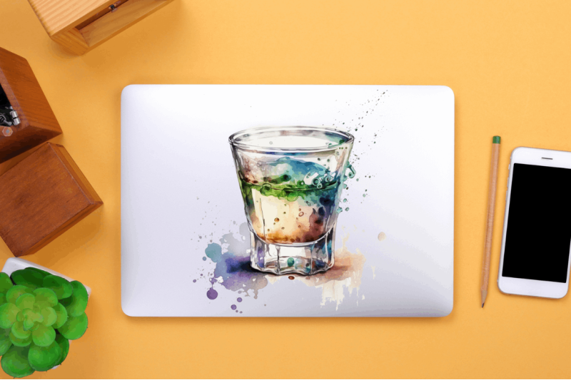 watercolor-shot-glass-clipart-bundle