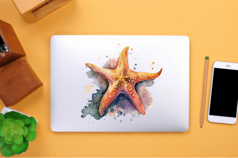 watercolor-starfish-clipart-bundle