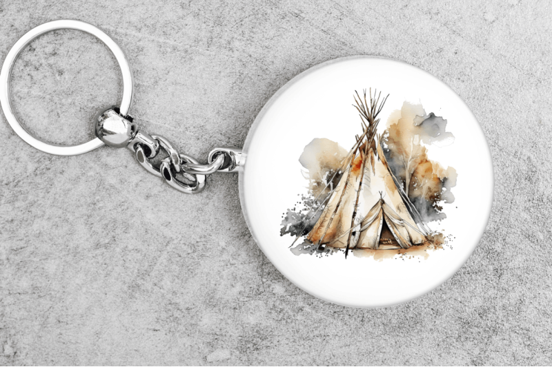 watercolor-teepee-clipart-bundle