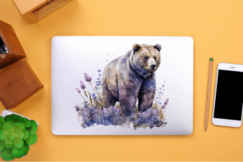 watercolor-grizzly-bear-clipart-bundle