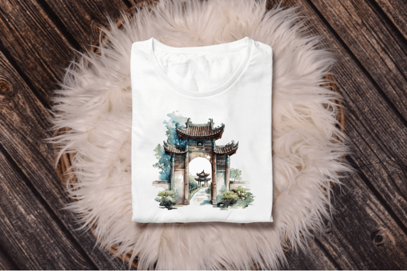 watercolor-chinese-gate-clipart-bundle