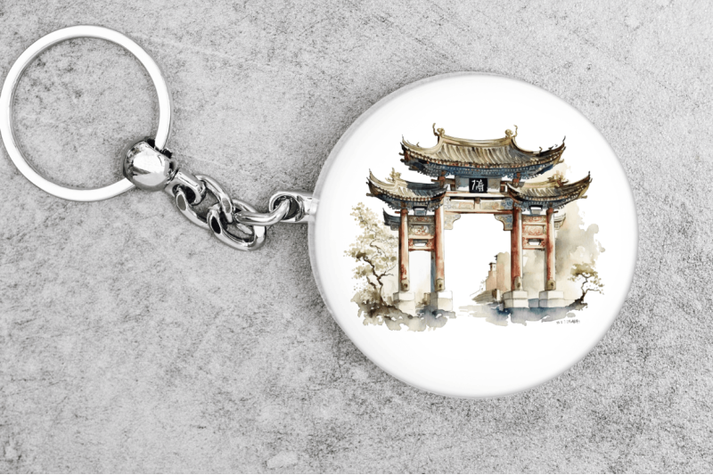 watercolor-chinese-gate-clipart-bundle