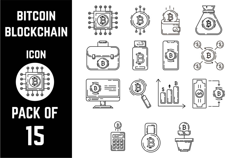 bitcoin-or-crypto-currency-blockchain-icon-pack-bundle-lineart-vector-template