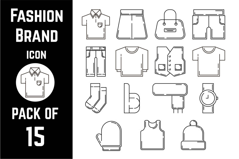 fashion-icon-pack-bundle-lineart-vector-template