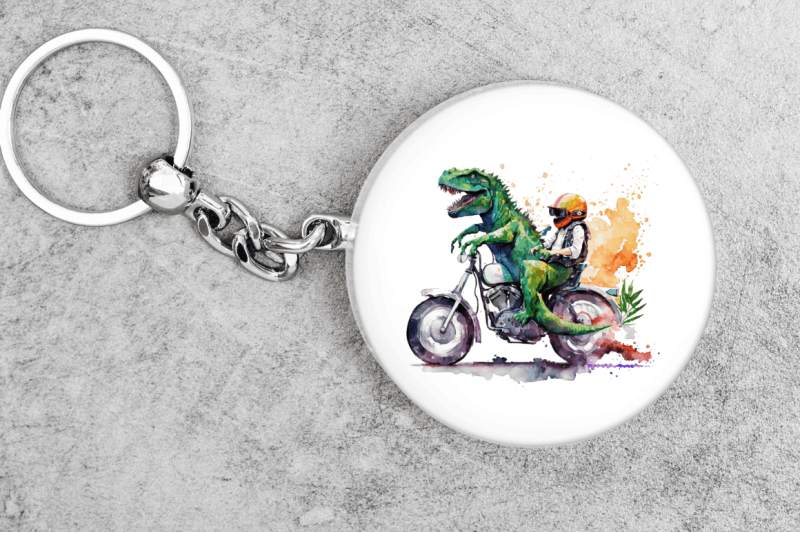 watercolor-dinosaur-riding-motorbike-clipart-bundle