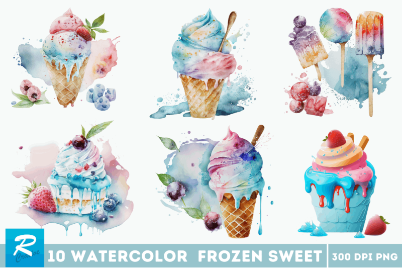 watercolor-frozen-sweet-clipart-bundle