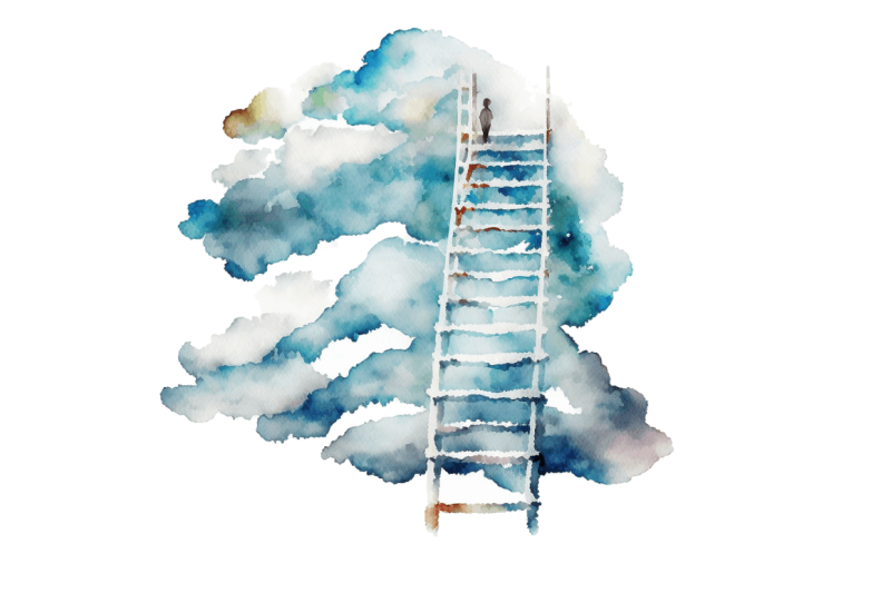 watercolor-ladder-clouds-clipart-bundle