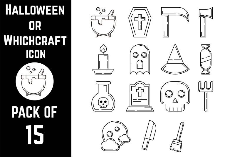 halloween-or-which-craft-icon-pack-bundle-lineart-vector-template