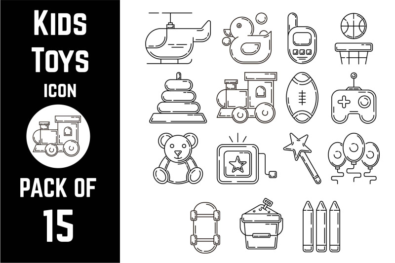 kids-toys-icon-pack-bundle-lineart-vector-template