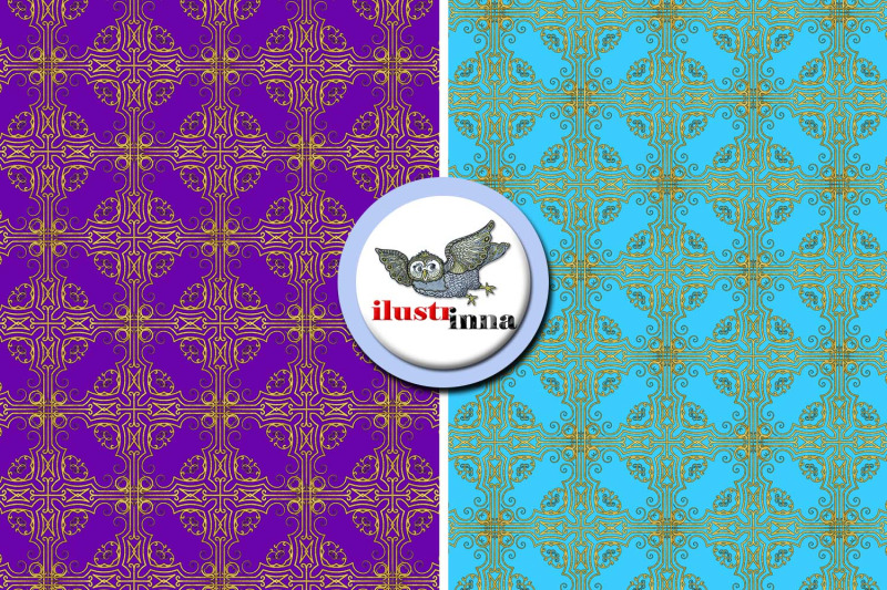 blue-and-purple-christmas-digital-paper