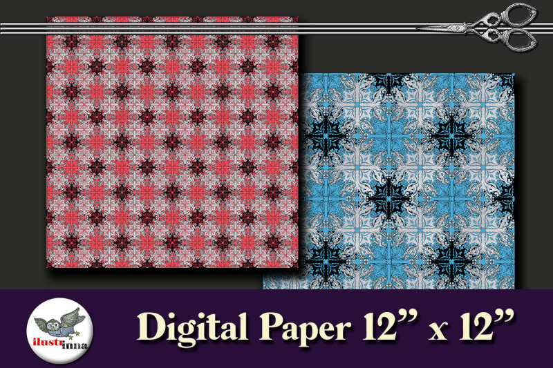 christmas-purple-blue-and-green-printable-paper-seamless-patterns