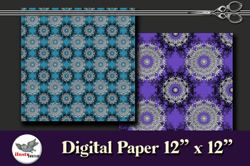 christmas-purple-blue-and-green-printable-paper-seamless-patterns