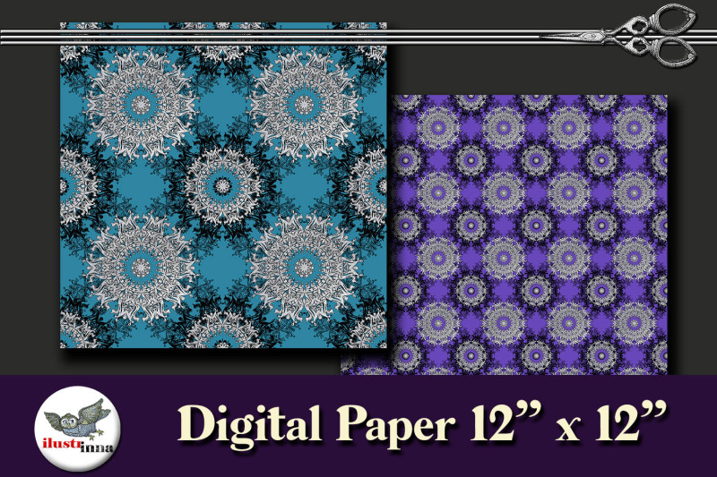 christmas-purple-blue-and-green-printable-paper-seamless-patterns