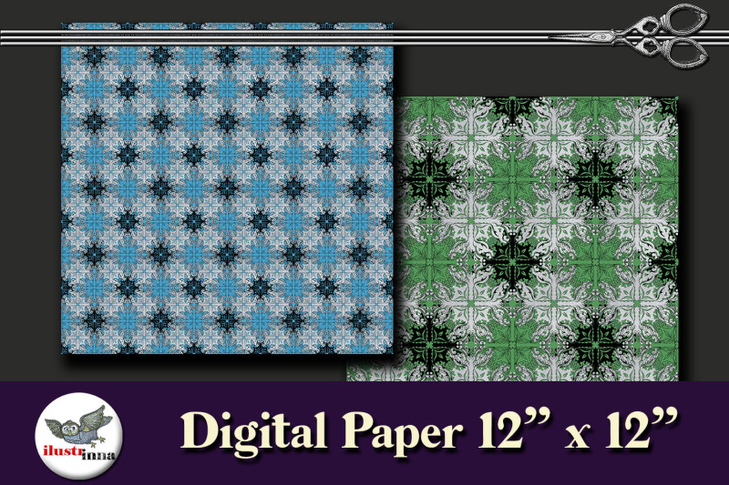 christmas-purple-blue-and-green-printable-paper-seamless-patterns