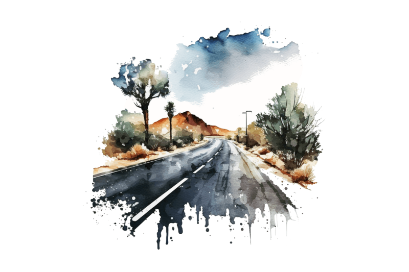 watercolor-road-street-highway-clipart-bundle