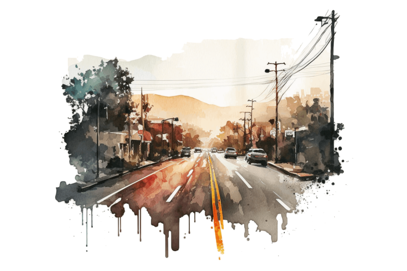 watercolor-road-street-highway-clipart-bundle