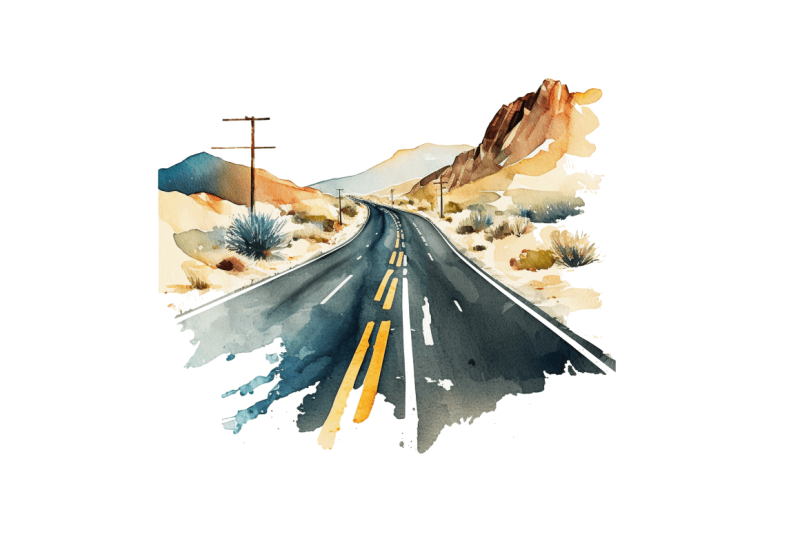 watercolor-road-street-highway-clipart-bundle