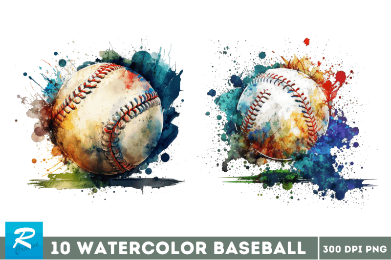 watercolor-baseball-clipart-bundle