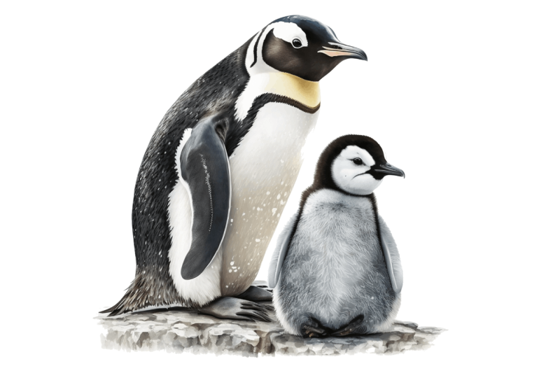 mom-and-baby-penguin-clipart-bundle