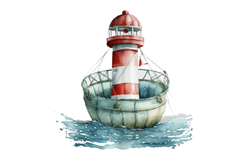 watercolor-nautical-buoy-clipart-bundle