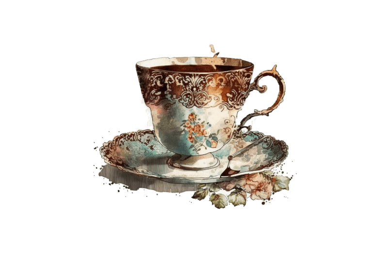 watercolor-vintage-coffee-cup-clipart-bundle