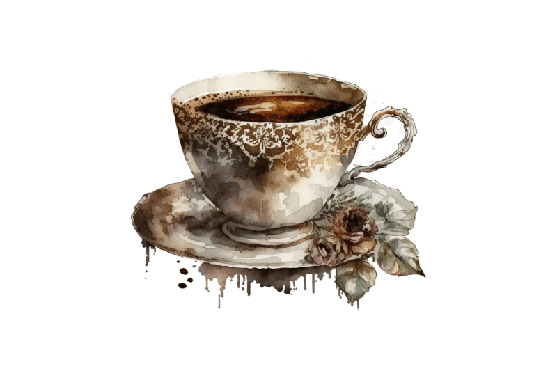 watercolor-vintage-coffee-cup-clipart-bundle