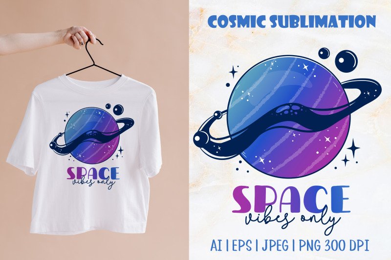 space-vibes-planet-t-shirt-design