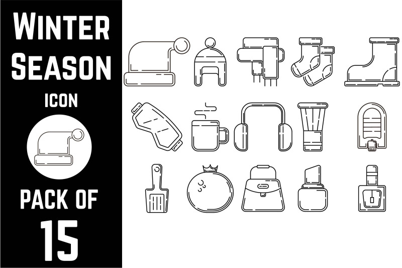 winter-season-items-icon-pack-bundle-vector-template