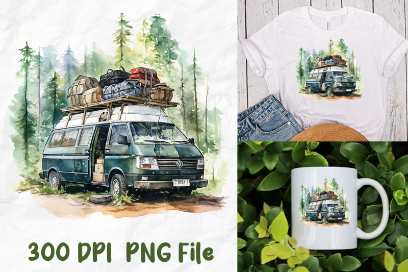 camping-van-happy-vibes-freedom-forest