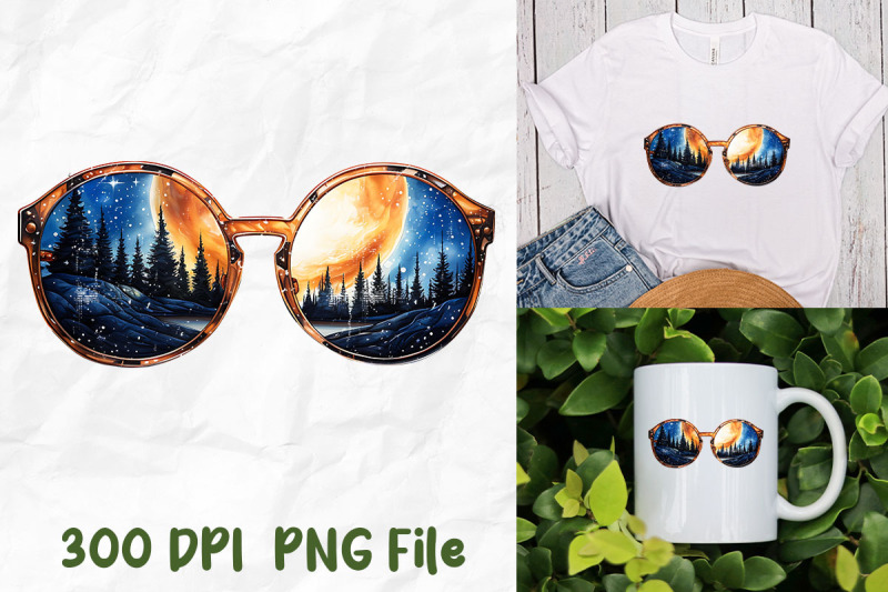 camping-view-sunglasses-pine-forest