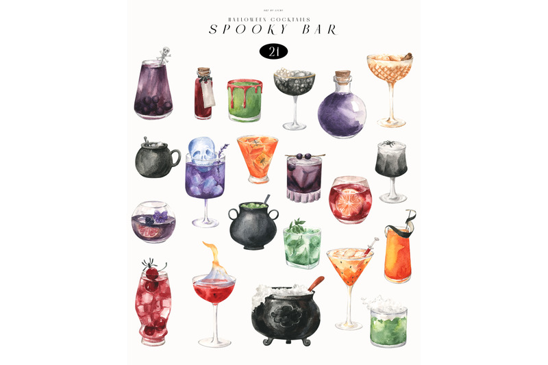 watercolor-cocktail-clipart-halloween-bar-spooky-drink-png