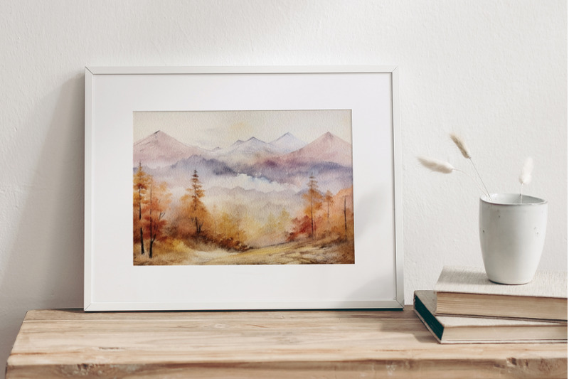autumn-watercolor-landscape-backgrounds