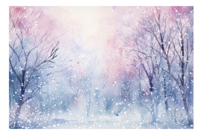 winter-watercolour-landscape-backgrounds