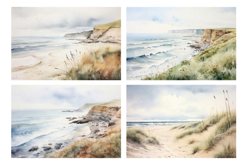 coastal-watercolor-landscape-backgrounds