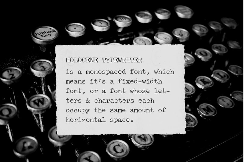holocene-typewriter-svg-font