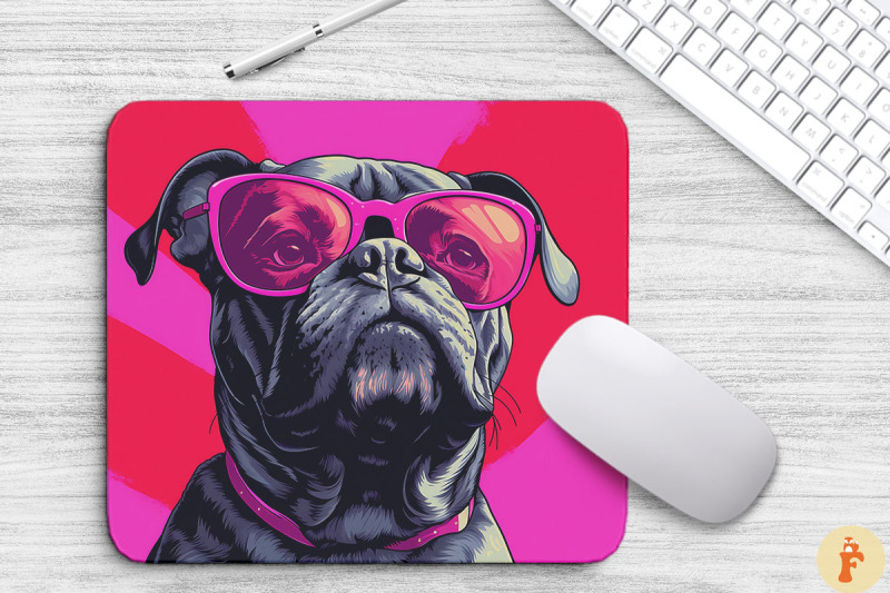 cute-pink-bullmastiff-dog-mouse-pad